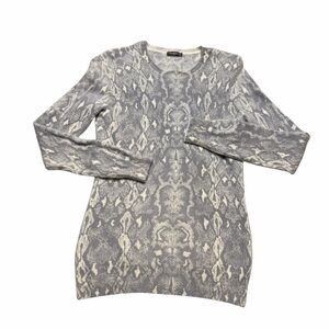 🐍 J.McLaughlin‎ 100% Cashmere Snake Print Sweater 🤍 Size XS